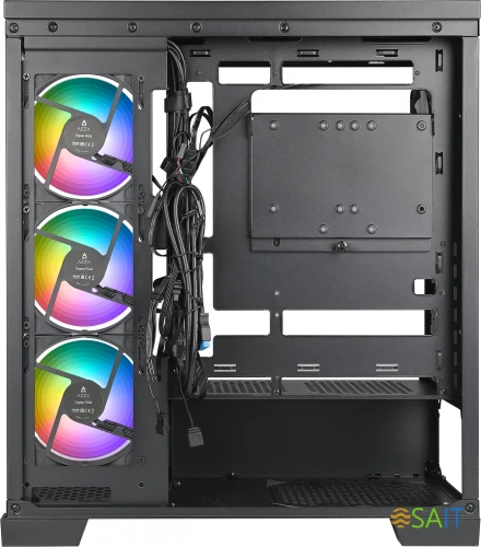 Корпус Azza COVE черный без БП ATX 6x120mm 2x140mm 1xUSB2.0 1xUSB3.0 audio bott PSU