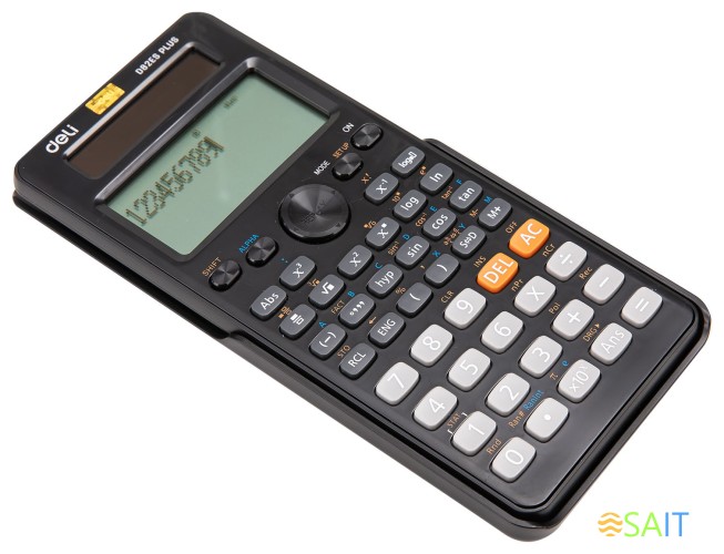 Калькулятор научный Deli ED82ES черный 10+2-разр.