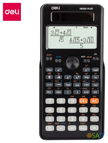 Калькулятор научный Deli ED82ES черный 10+2-разр.