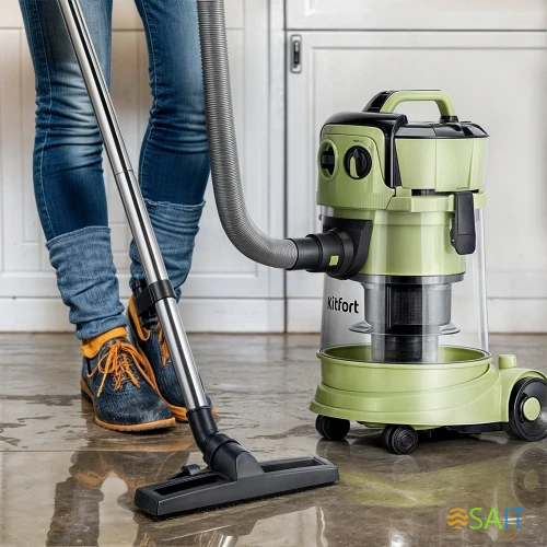Пылесос Kitfort КТ-5194 1000Вт зеленый/черный