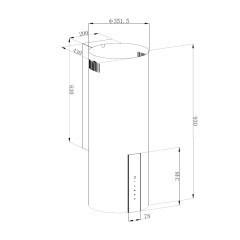 Вытяжка KORTING Korting KHC 35969 DN Cylinder