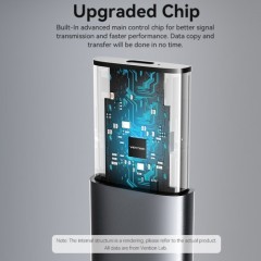 Корпус для SSD Vention USB 3.1 Gen 2-C M.2 NGFF (B-Key/B&amp;M Key) Серый Vention KPFH0