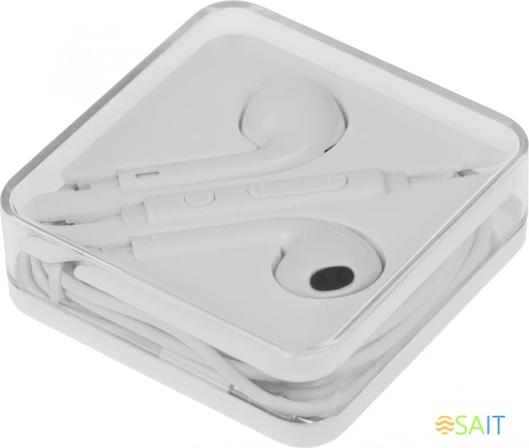 Гарнитура вкладыши Hoco M55 1.2м белый проводные в ушной раковине