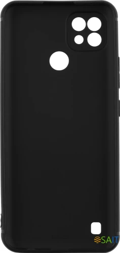 Чехол (клип-кейс) BoraSCO для Realme C21 черный (матовый) (40041)