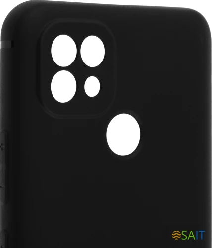 Чехол (клип-кейс) BoraSCO для Realme C21 черный (матовый) (40041)