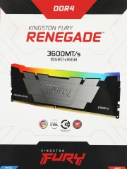 Память DDR4 16GB 3600MHz Kingston KF436C16RB12A/16 Fury Renegade RGB RTL Gaming PC4-28800 CL16 DIMM 288-pin 1.35В dual rank с радиатором Ret
