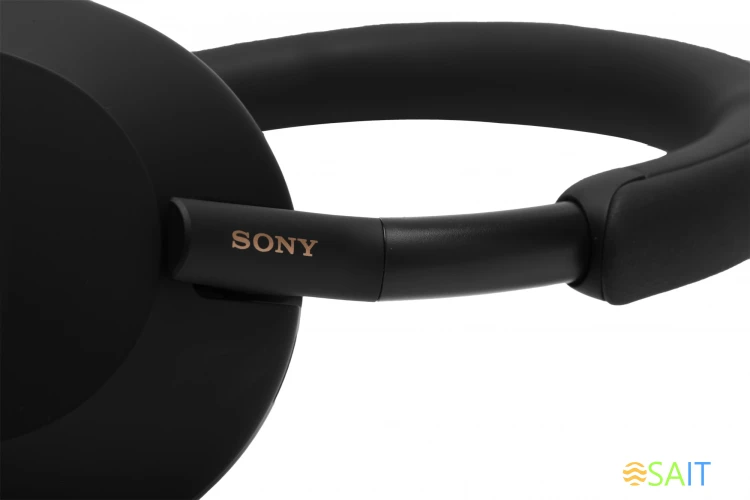 Гарнитура мониторные Sony WH-1000XM5 1.2м черный беспроводные bluetooth оголовье (WH-1000XM5/B)