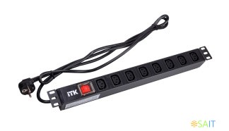 Блок распределения питания ITK PH12-8C131 гор.размещ. 8xC13 базовые 16A Schuko 2м