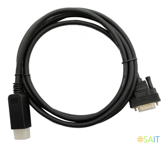 Кабель 1.1v DisplayPort (m) VGA (m) 2м черный
