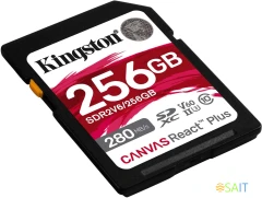 Флеш карта SDXC 256GB Kingston SDR2V6/256GB Canvas React Plus w/o adapter