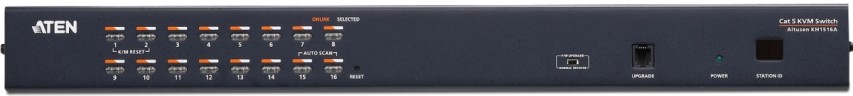 16-портовый КВМ-коммутатор высокой плотности с кабелем Cat 5  KH1516A/KH1516A-AX-G ATEN KH1516A