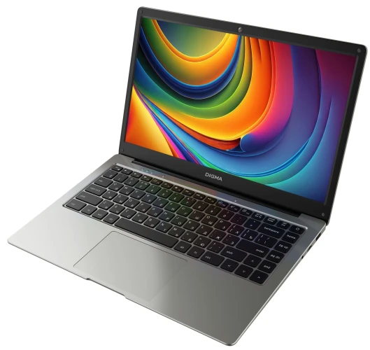 Ноутбук Digma EVE P4850 Pentium N5030 8Gb SSD256Gb Intel UHD Graphics 605 14" IPS FHD (1920x1080) Windows 11 Pro dk.grey WiFi BT Cam 4800mAh (DN14N5-8CXW01)