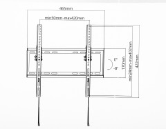 Кронштейн для телевизора Ultramounts UM832TW белый 32"-55" макс.35кг настенный наклон