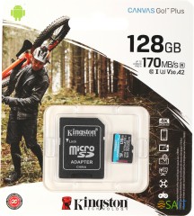 Флеш карта microSDXC 128GB Kingston SDCG3/128GB Canvas Go! Plus + adapter