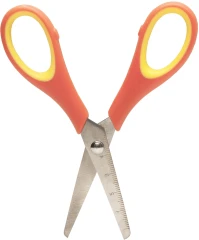 Ножницы Silwerhof детские 130мм ручки пластиковые нержавеющая сталь оранжевый/желтый