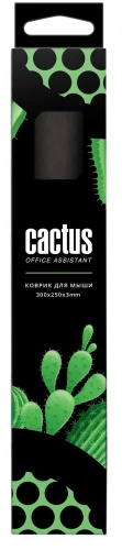 Коврик для мыши Cactus Black Mesh черный 300x250x3мм (CS-MPC-D02M)