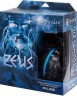 Наушники с микрофоном Оклик HS-L400G ZEUS черный/синий 2.2м мониторные оголовье (359480)
