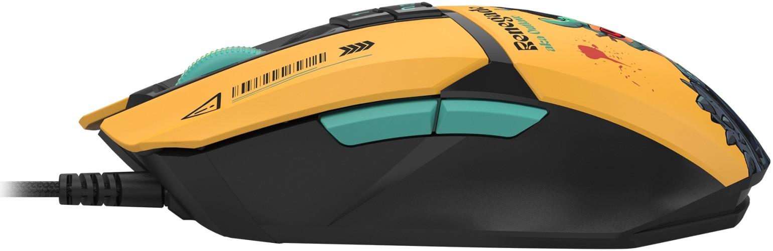 Мышь A4Tech Bloody W63 Max Renegade желтый/рисунок оптическая (12000dpi) USB