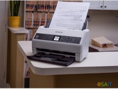Сканер планшетный/протяжный Epson WorkForce DS-730N (B11B259401/B11B259502) A4 белый