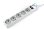 Сетевой фильтр Powercube SPG-B-6 1.9м (5 розеток) серый (коробка)