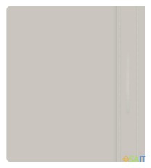 Папка-скоросшиватель Бюрократ Люкс -PSL20A5GREY A5 прозрач.верх.лист пластик серый 0.14/0.18