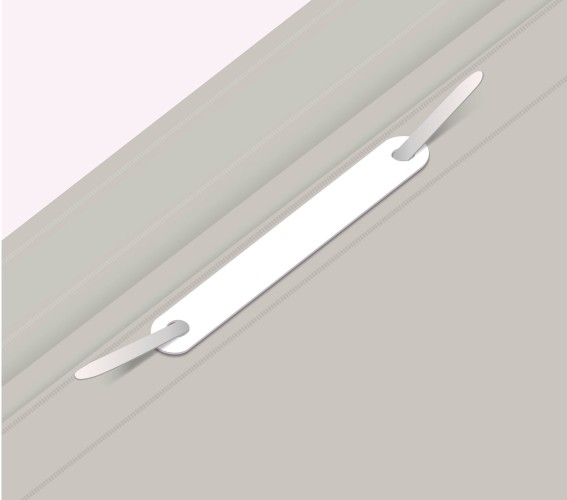 Папка-скоросшиватель Бюрократ Люкс -PSL20A5GREY A5 прозрач.верх.лист пластик серый 0.14/0.18