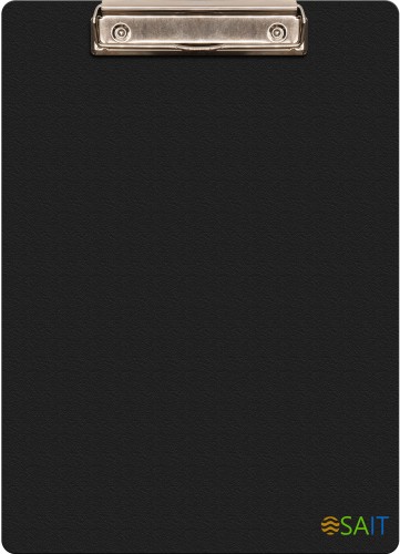 Папка-планшет Бюрократ -PD6004/BLCK A4 пластик 1.2мм черный