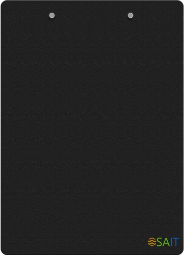 Папка-планшет Бюрократ -PD6004/BLCK A4 пластик 1.2мм черный