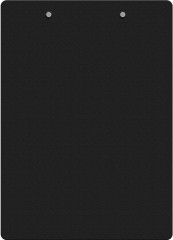 Папка-планшет Бюрократ -PD6004/BLCK A4 пластик 1.2мм черный