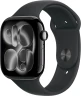 Смарт-часы Apple Watch Series 11 A3333 46мм OLED корп.черный Sport Band рем.черный разм.брасл.:M/L (MEUX4LW/A)
