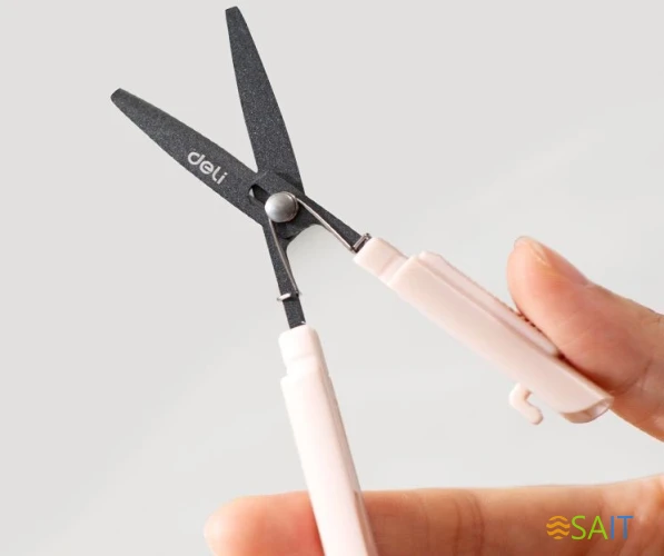 Ножницы Deli EZ508PINK EZ508 Linfini портативные 125мм ручки пластиковые сталь розовый блистер