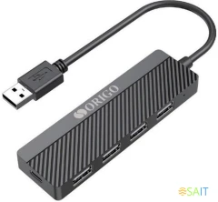 Разветвитель USB 2.0 Origo OU1140 4порт. черный (OU1140/A1A)