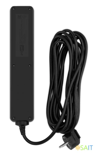 Сетевой фильтр PC Pet AP01006-5-B 5м (5 розеток) черный (пакет ПЭ)