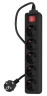 Сетевой фильтр PC Pet AP01006-5-B 5м (5 розеток) черный (пакет ПЭ)