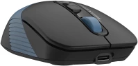 Мышь A4Tech Fstyler FG10CS Air черный/синий оптическая 2000dpi silent беспров. USB для ноутбука 4but (FG10CS AIR ASH BLUE)