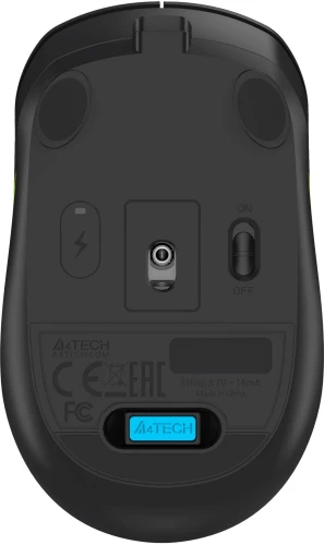 Мышь A4Tech Fstyler FG10CS Air черный/синий оптическая 2000dpi silent беспров. USB для ноутбука 4but (FG10CS AIR ASH BLUE)