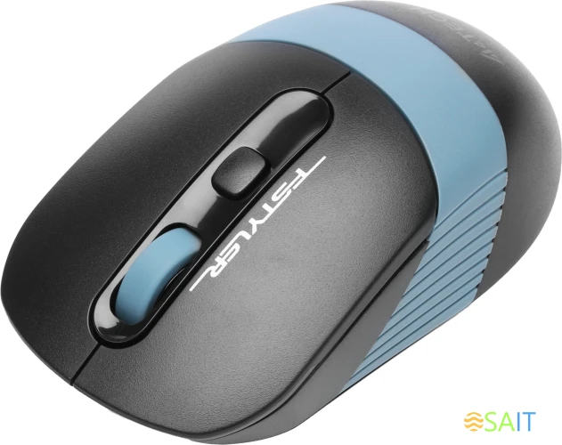 Мышь A4Tech Fstyler FG10CS Air черный/синий оптическая 2000dpi silent беспров. USB для ноутбука 4but (FG10CS AIR ASH BLUE)