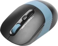 Мышь A4Tech Fstyler FG10CS Air черный/синий оптическая 2000dpi silent беспров. USB для ноутбука 4but (FG10CS AIR ASH BLUE)