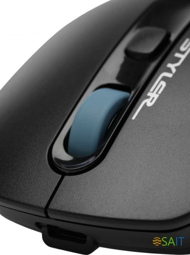 Мышь A4Tech Fstyler FG10CS Air черный/синий оптическая 2000dpi silent беспров. USB для ноутбука 4but (FG10CS AIR ASH BLUE)