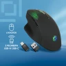 Мышь Оклик 636LWC черный оптическая 1600dpi беспров. USB/USB-C для ноутбука 6but (1158065)