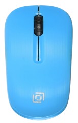 Мышь Оклик 525MW черный/голубой оптическая 1000dpi беспров. USB для ноутбука 3but (1090724)