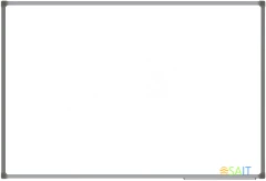 Доска магнитно-маркерная Silwerhof лак белый 90x120см алюминиевая рама