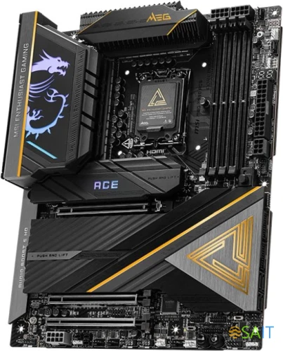 Материнская плата MSI MEG Z890 ACE Soc-1851 Intel Z890 4xDDR5 ATX AC`97 8ch(7.1) 10Gigabit RAID+HDMI