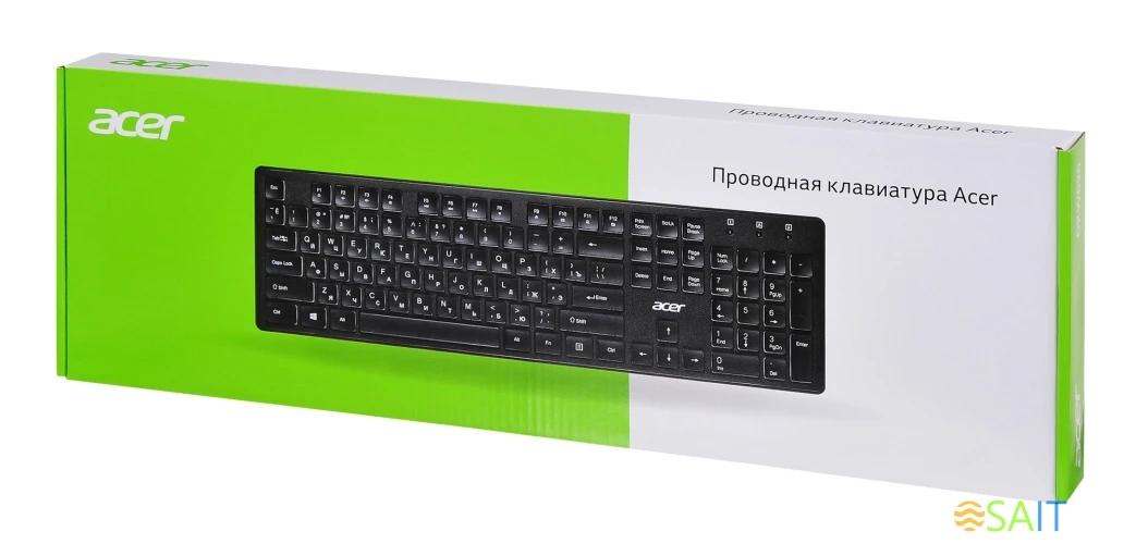 Клавиатура Acer OKW020 черный USB slim Multimedia (ZL.KBDEE.001)