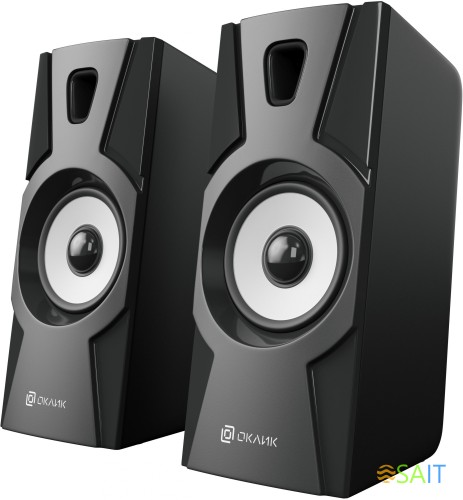 Колонки Оклик OK-119 2.0 черный 6Вт
