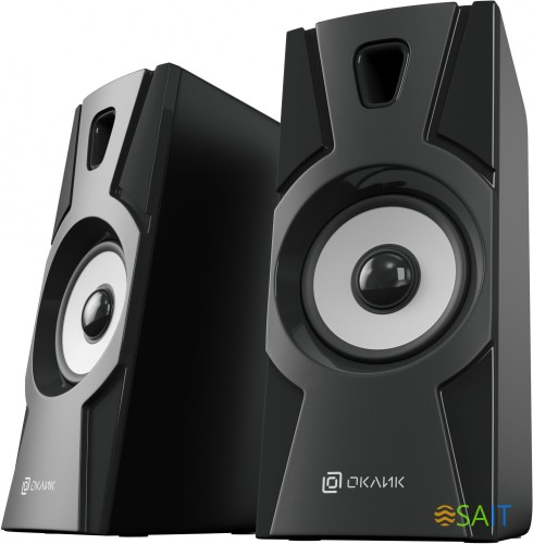 Колонки Оклик OK-119 2.0 черный 6Вт