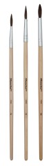 Набор кистей Silwerhof Веселые друзья (наб.3шт) пони круг.№2,4,6 дерев.ручка