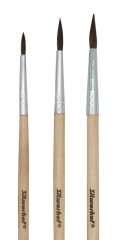 Набор кистей Silwerhof Веселые друзья (наб.3шт) пони круг.№2,4,6 дерев.ручка