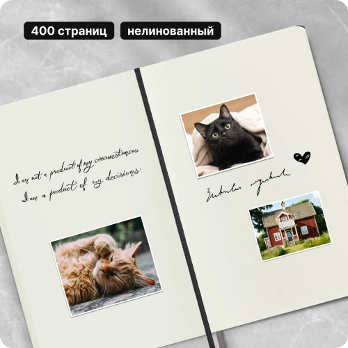 Блокнот Moleskine CLASSIC EXPENDED QP062EXP Large 130х210мм 400стр. нелинованный твердая обложка черный