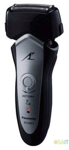 Бритва сетчатая Panasonic ES-GA21 реж.эл.:3 питан.:аккум. черный/серый